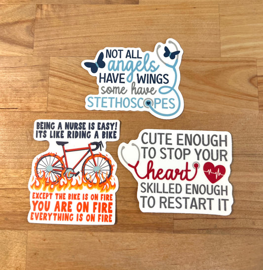 Nurse Sticker set of 3