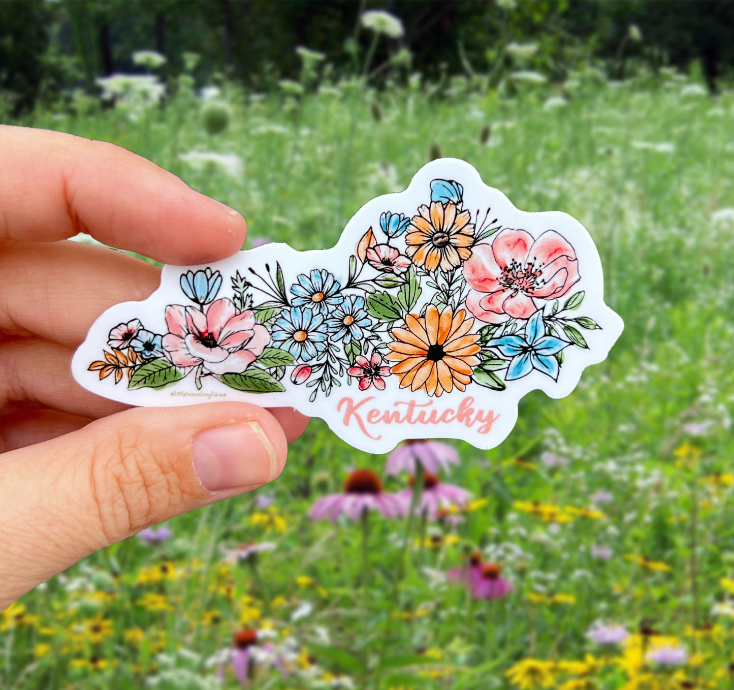 Blossoming Kentucky Sticker