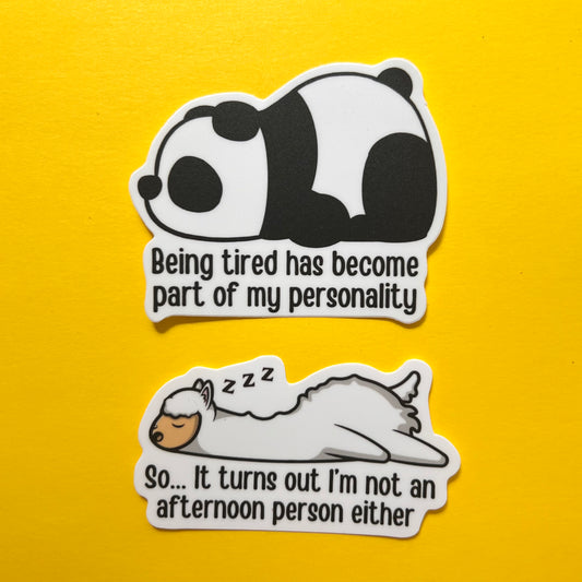 Sleep Deprivation Sticker Set of 2