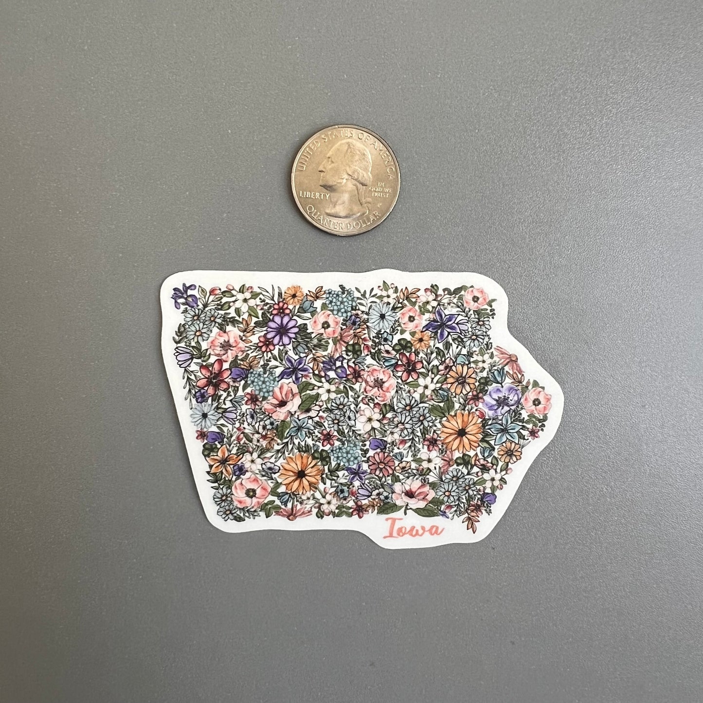 Blossoming Iowa Sticker