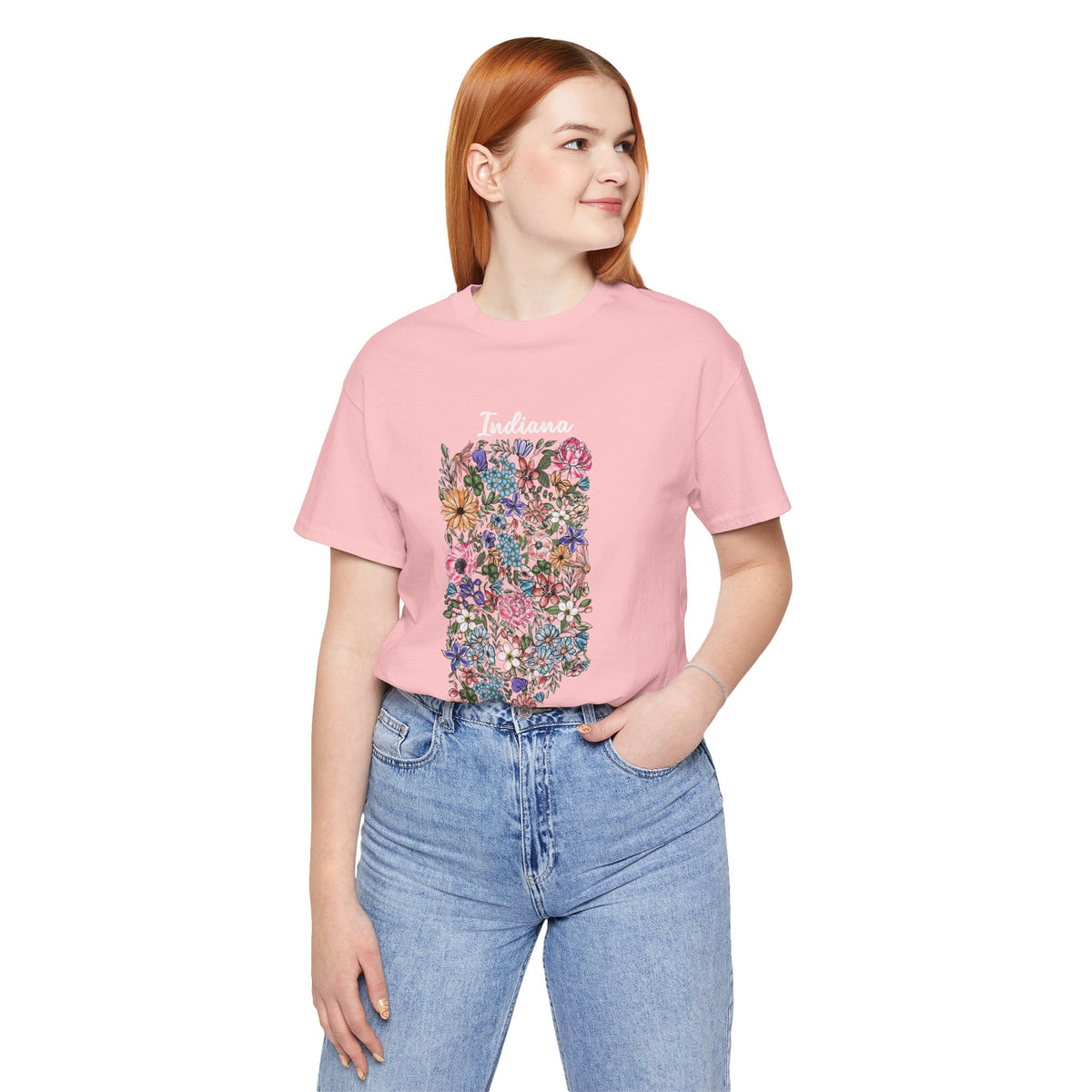 Indiana State Floral T-Shirt | Floral Botanical Tee