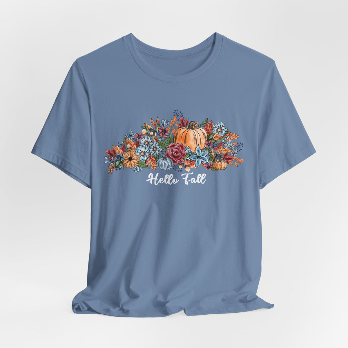 Hello Fall Watercolor Floral T-Shirt