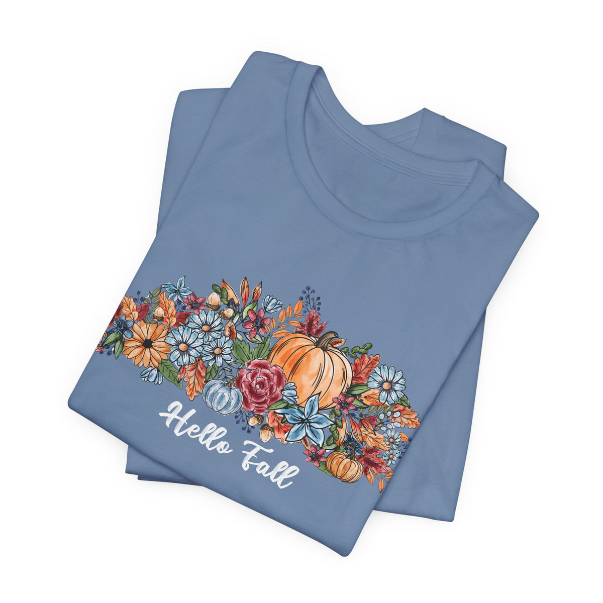 Hello Fall Watercolor Floral T-Shirt