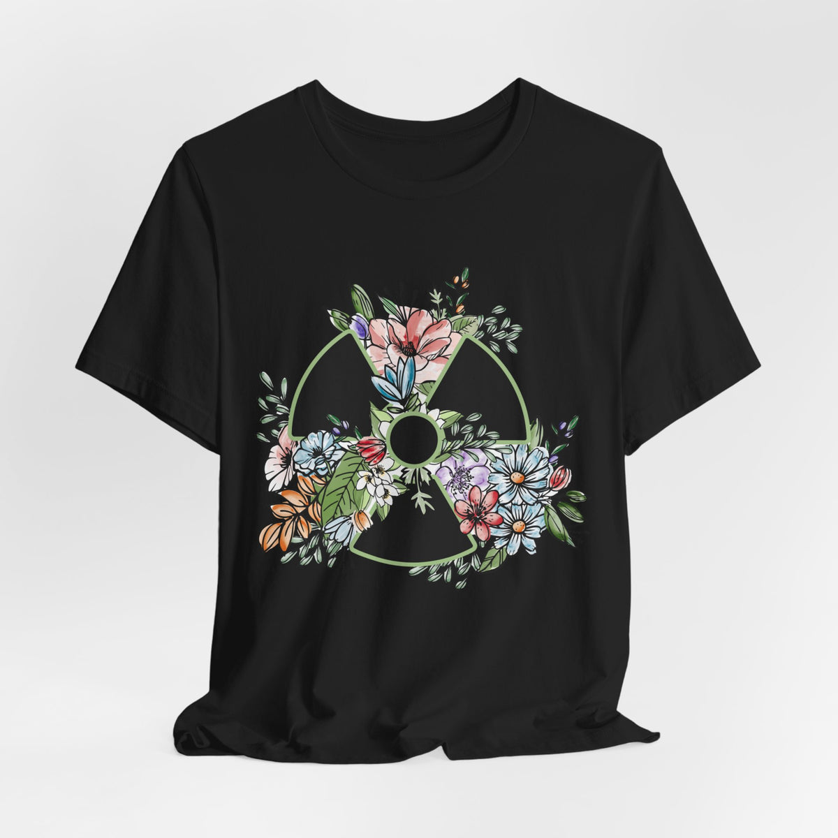 Floral Rad Tech Shirt, Watercolor Radiation Symbol Tee, Radiology Technologist Gift, X Ray Tech Week Shirt