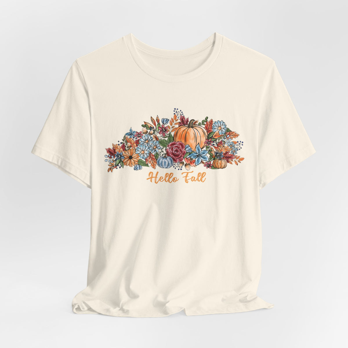 Hello Fall Watercolor Floral T-Shirt