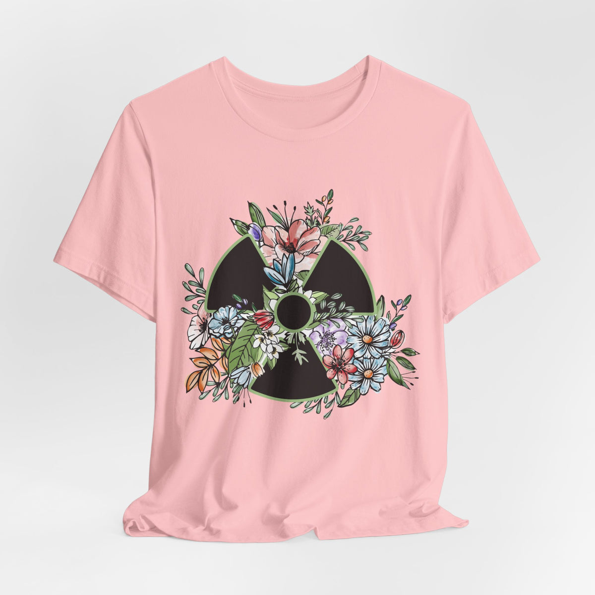 Floral Rad Tech Shirt, Watercolor Radiation Symbol Tee, Radiology Technologist Gift, X Ray Tech Week Shirt
