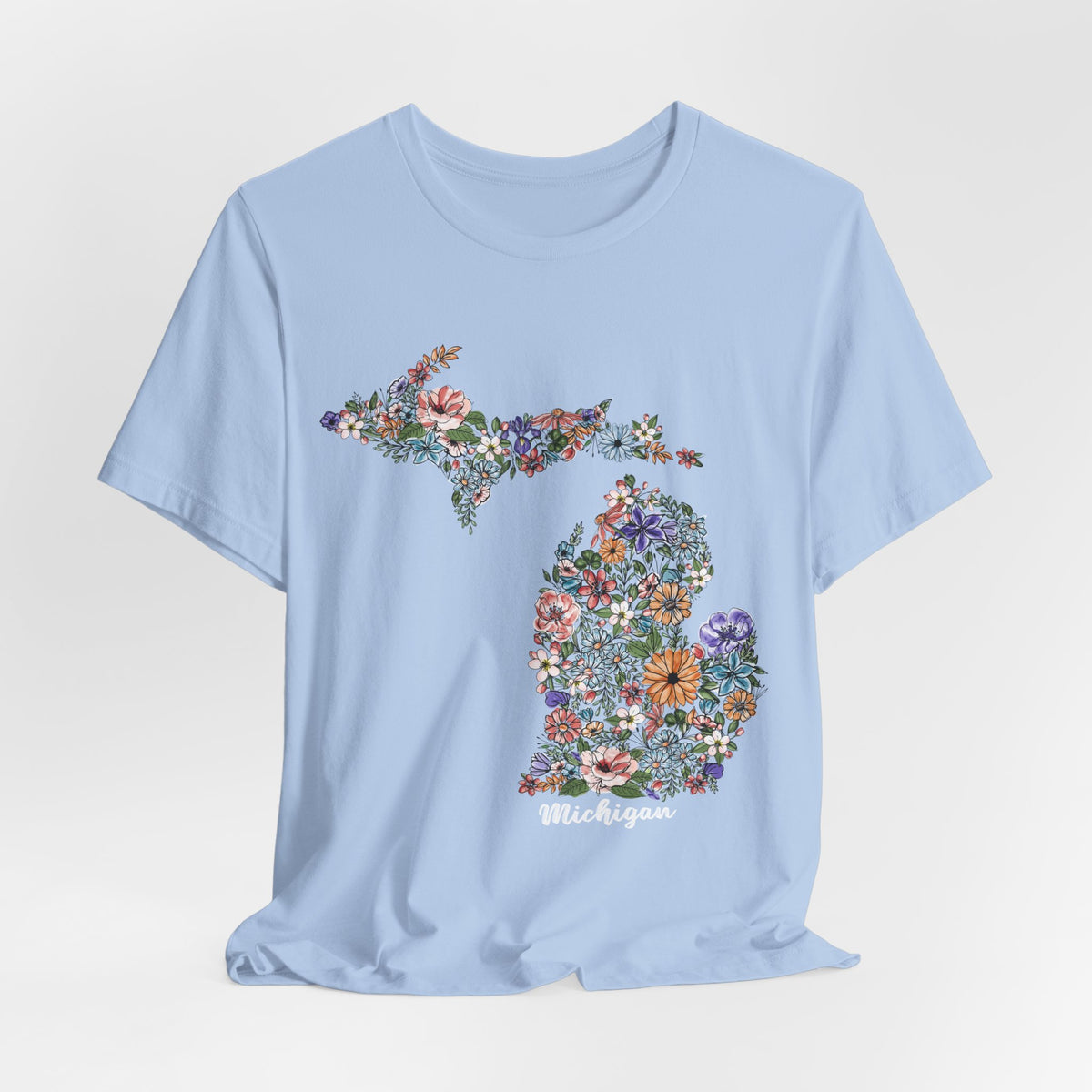 Michigan State Floral T-Shirt | Floral Botanical Tee