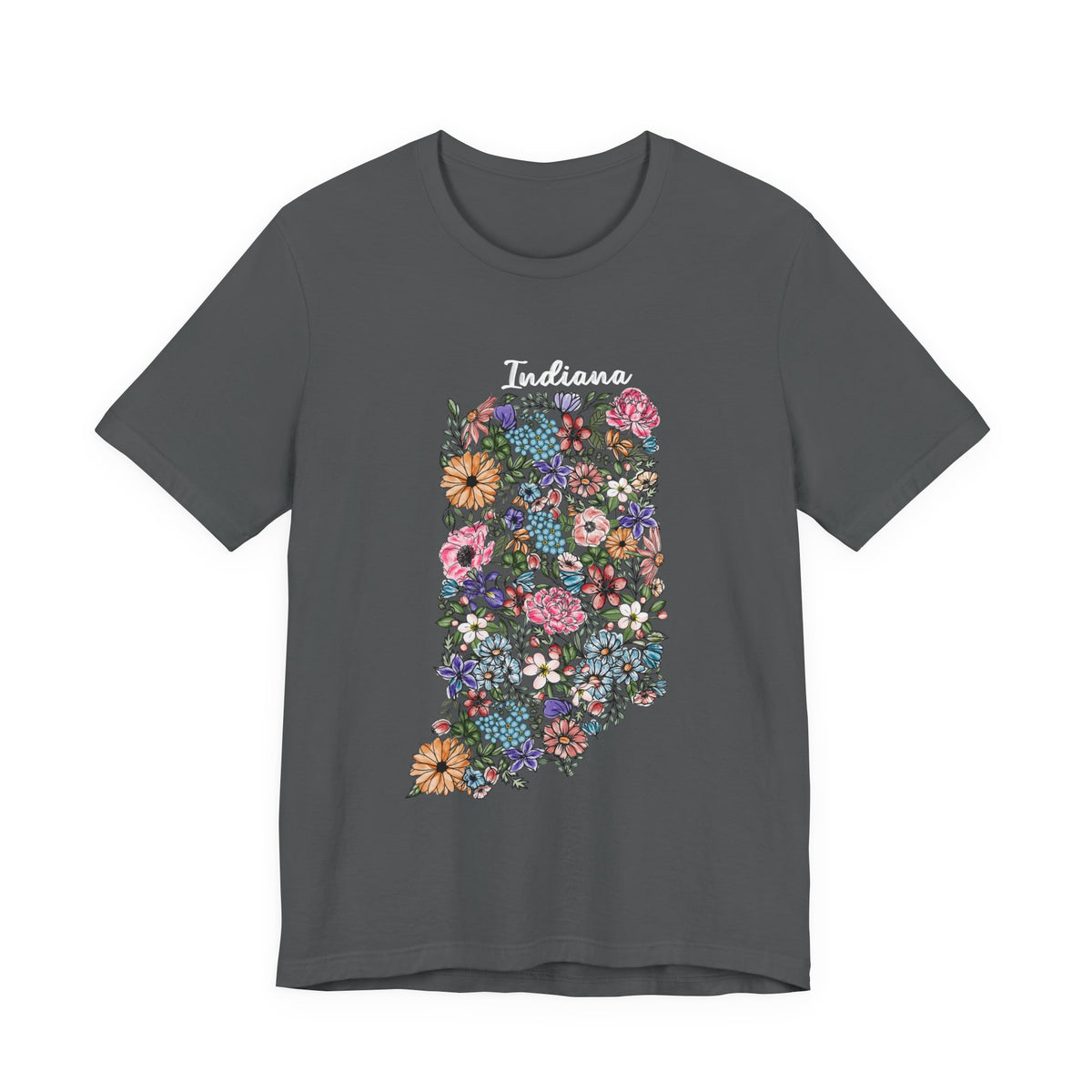 Indiana State Floral T-Shirt | Floral Botanical Tee