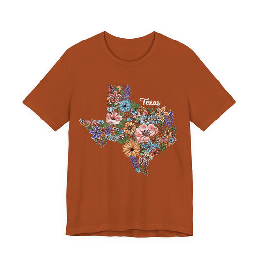 Texas State Floral T-Shirt | Floral Botanical Tee