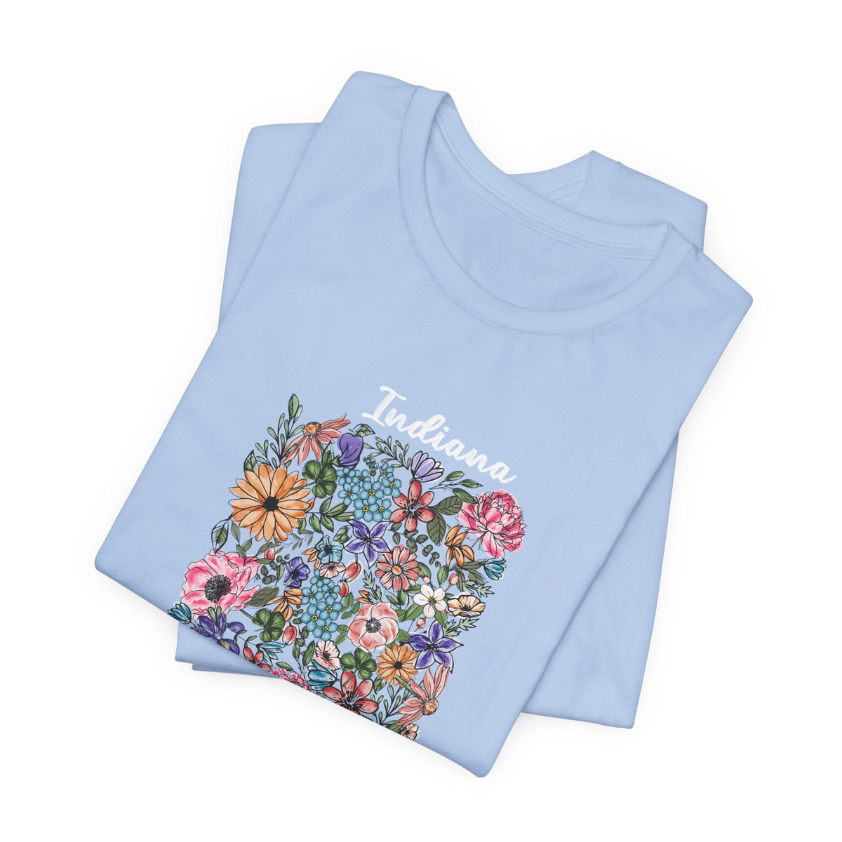 Indiana State Floral T-Shirt | Floral Botanical Tee