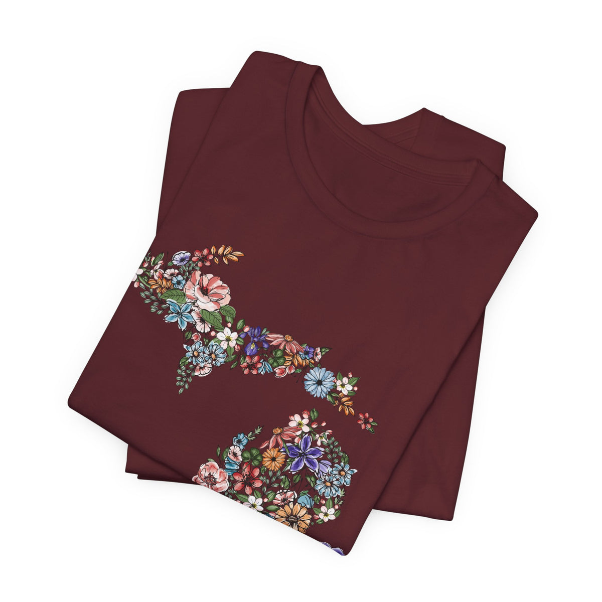 Michigan State Floral T-Shirt | Floral Botanical Tee