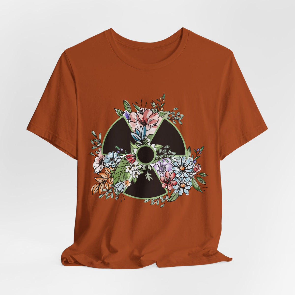 Floral Rad Tech Shirt, Watercolor Radiation Symbol Tee, Radiology Technologist Gift, X Ray Tech Week Shirt