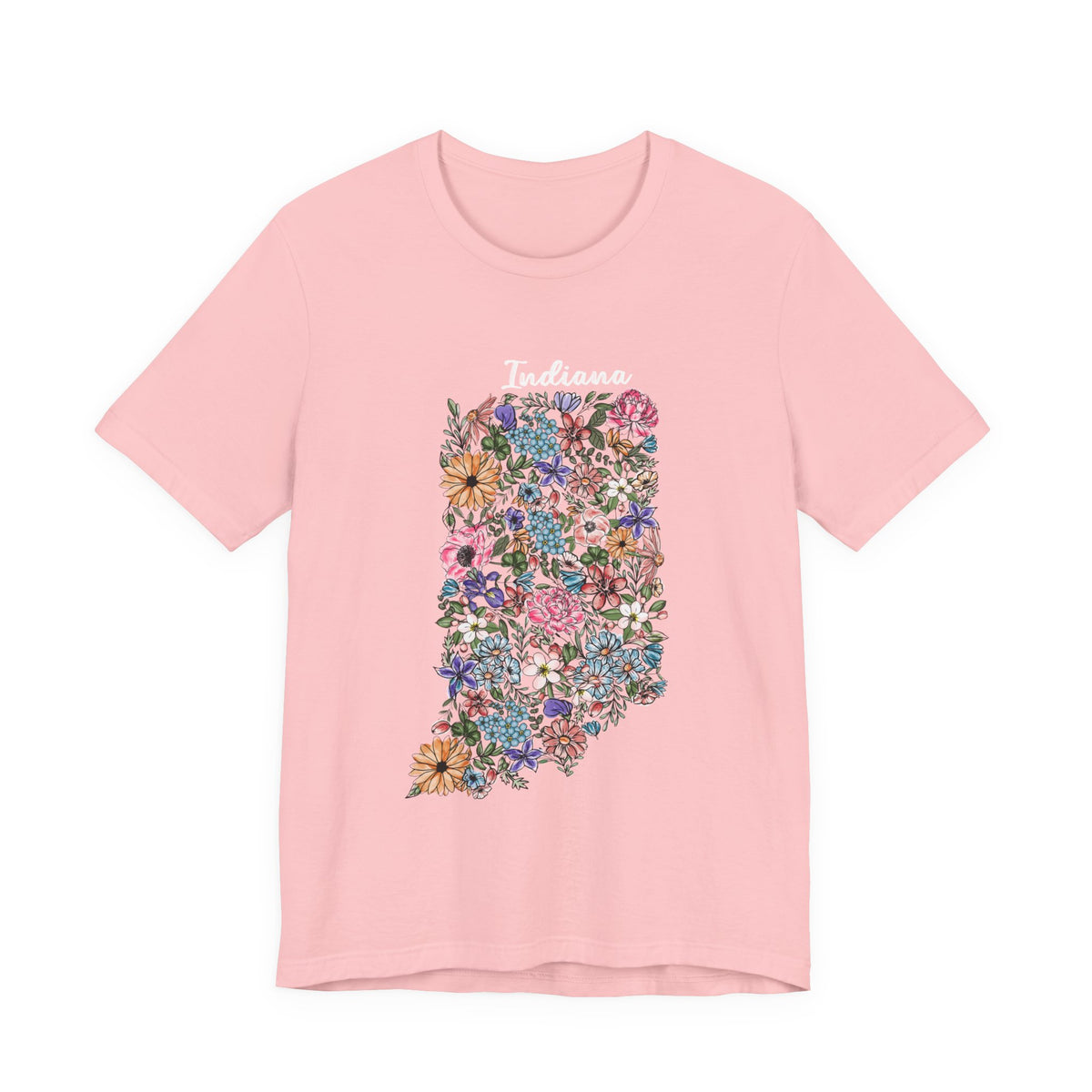 Indiana State Floral T-Shirt | Floral Botanical Tee