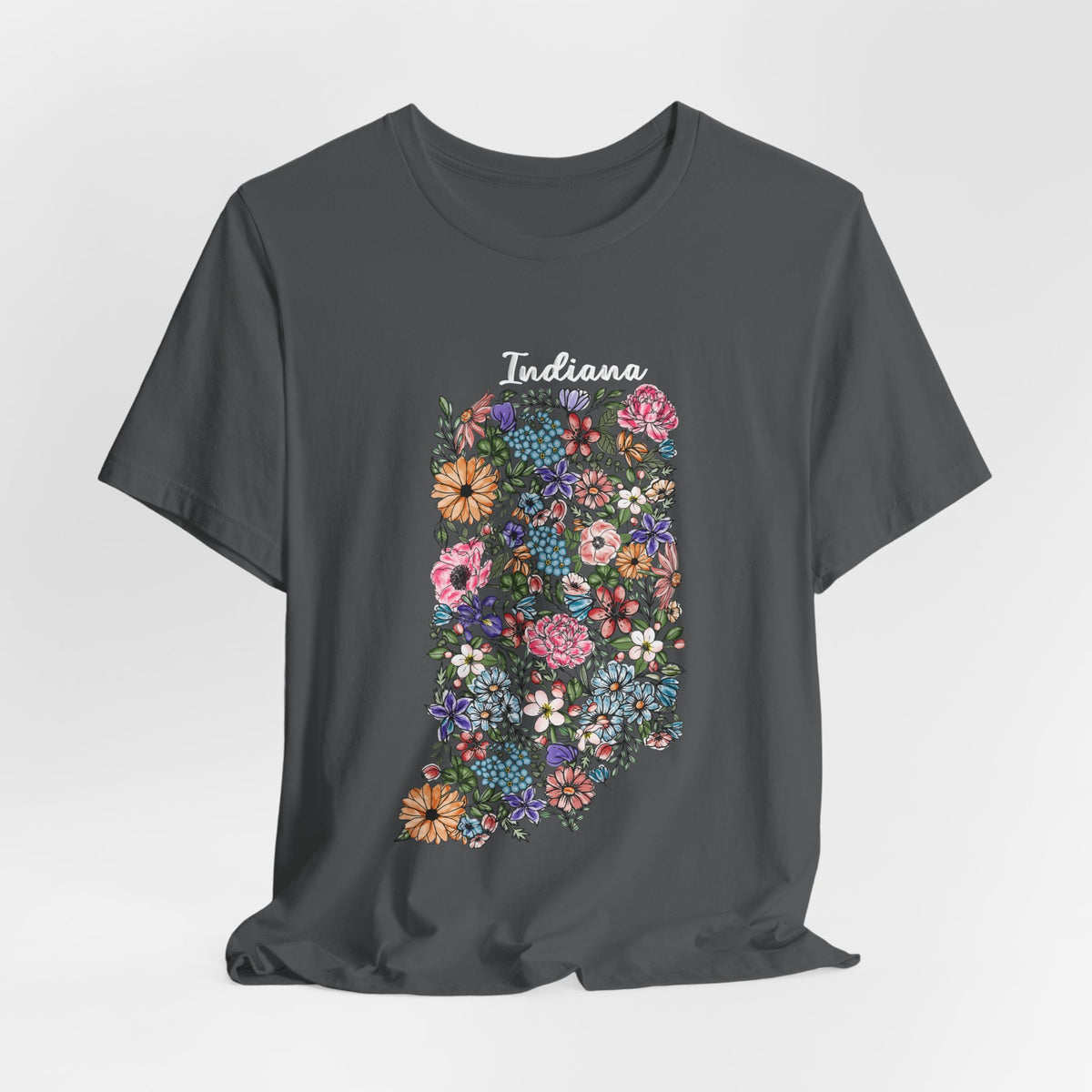 Indiana State Floral T-Shirt | Floral Botanical Tee