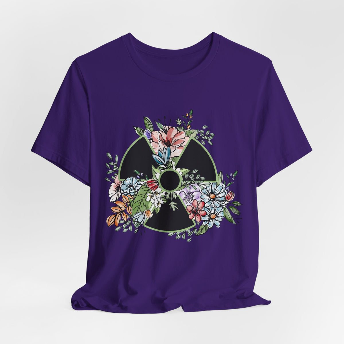 Floral Rad Tech Shirt, Watercolor Radiation Symbol Tee, Radiology Technologist Gift, X Ray Tech Week Shirt