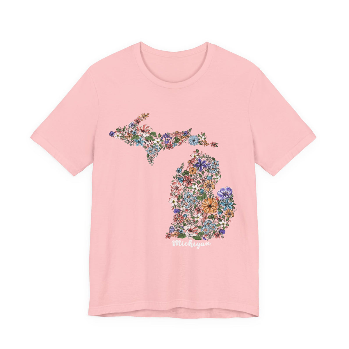 Michigan State Floral T-Shirt | Floral Botanical Tee