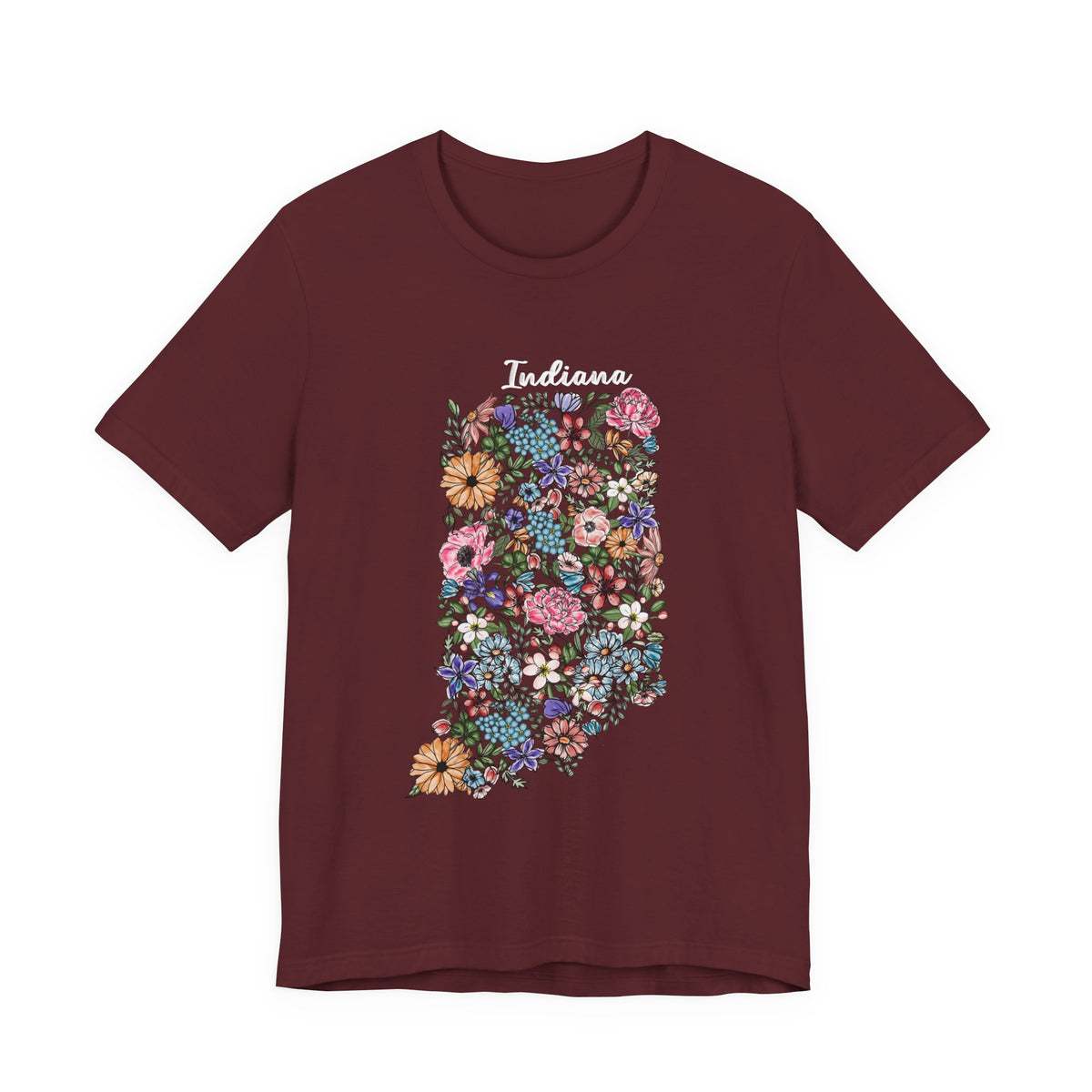Indiana State Floral T-Shirt | Floral Botanical Tee