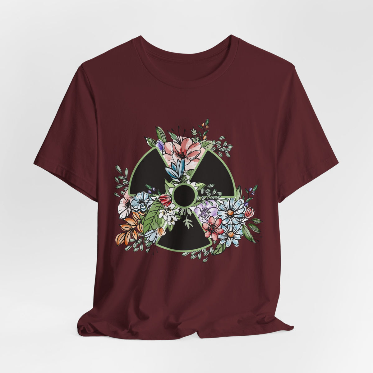 Floral Rad Tech Shirt, Watercolor Radiation Symbol Tee, Radiology Technologist Gift, X Ray Tech Week Shirt