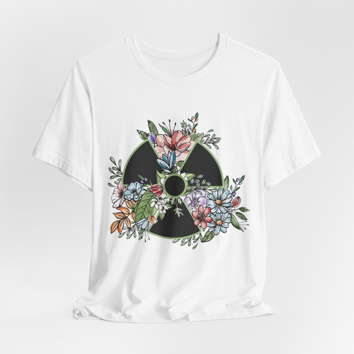 Floral Rad Tech Shirt, Watercolor Radiation Symbol Tee, Radiology Technologist Gift, X Ray Tech Week Shirt