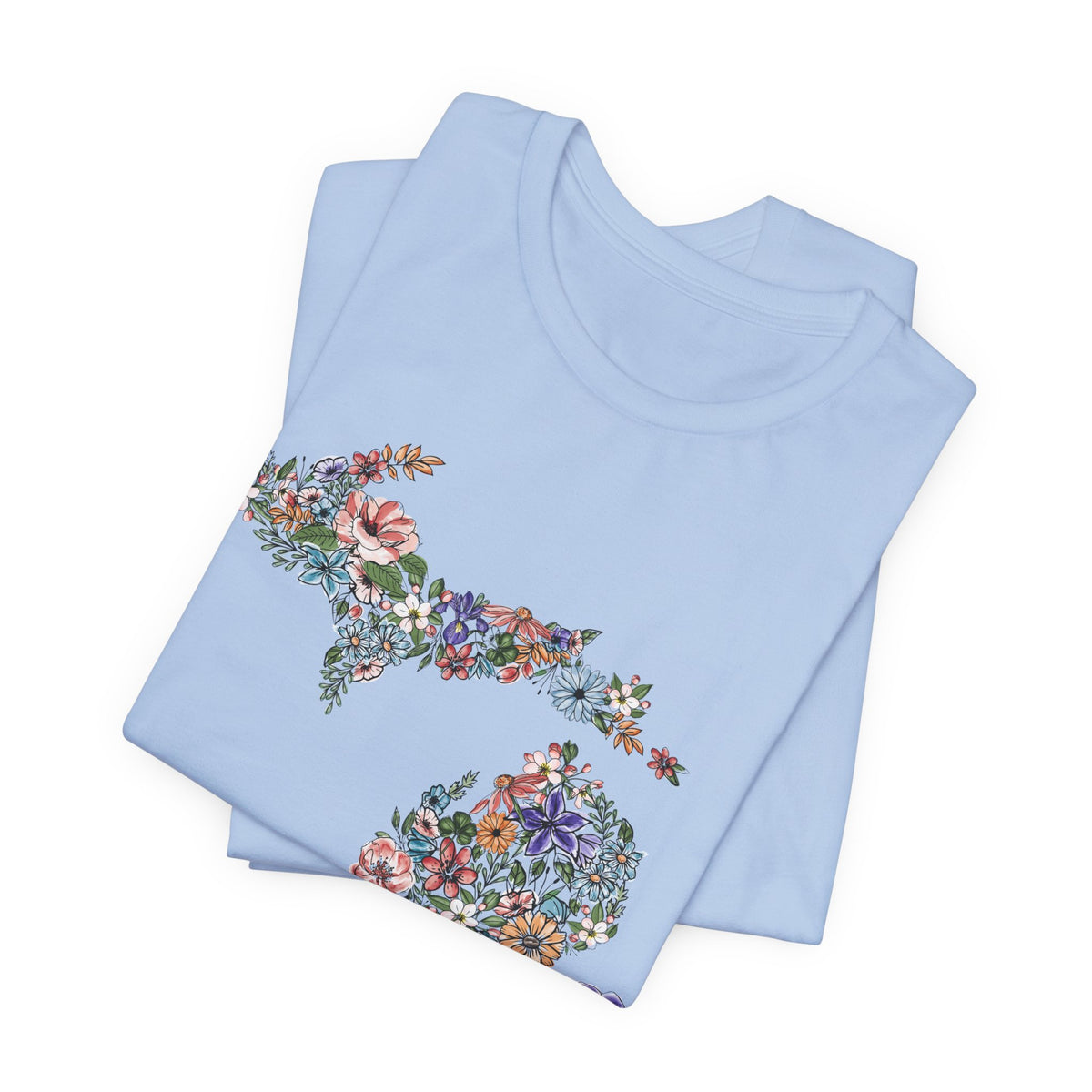 Michigan State Floral T-Shirt | Floral Botanical Tee