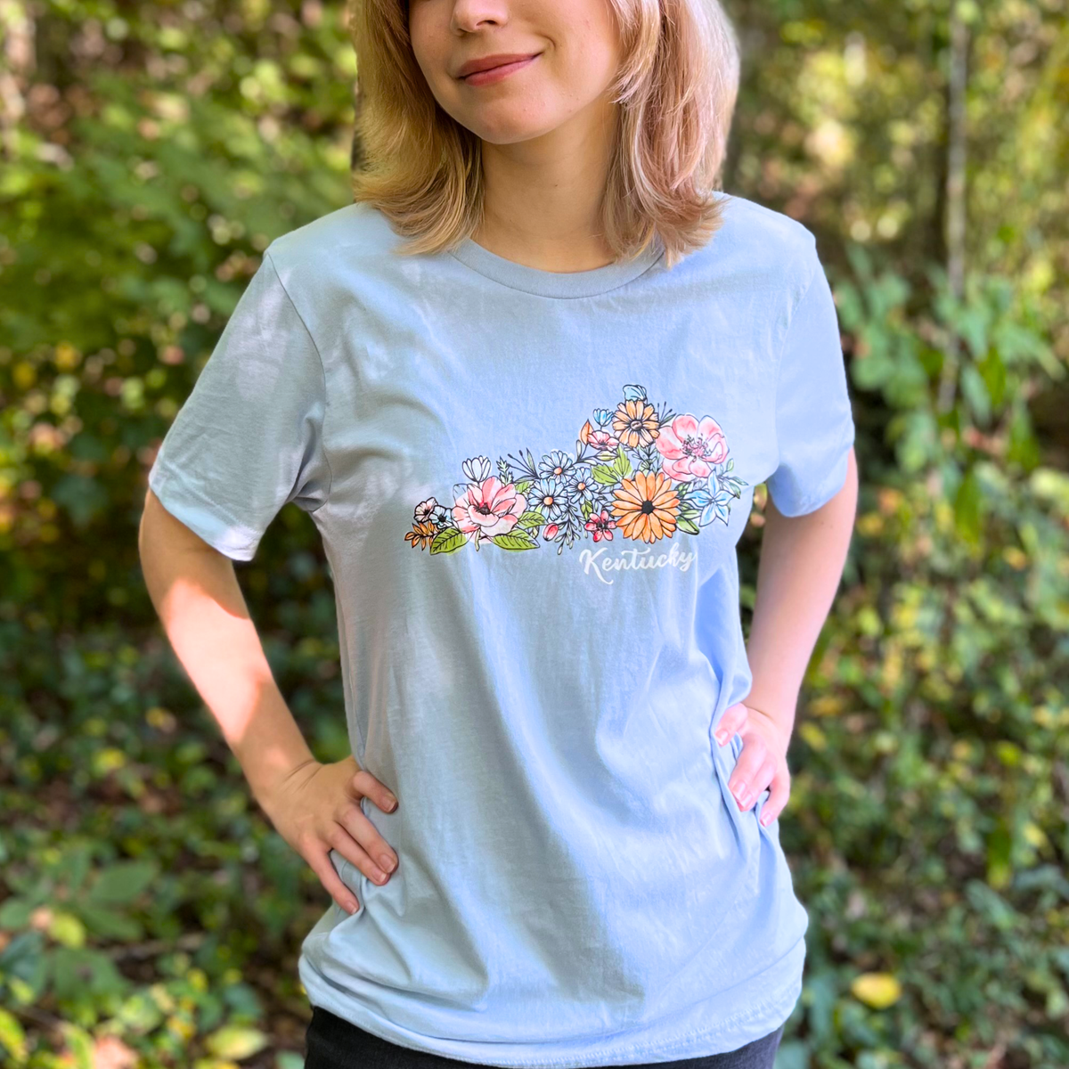 Kentucky State Floral T-Shirt | Floral Botanical Tee