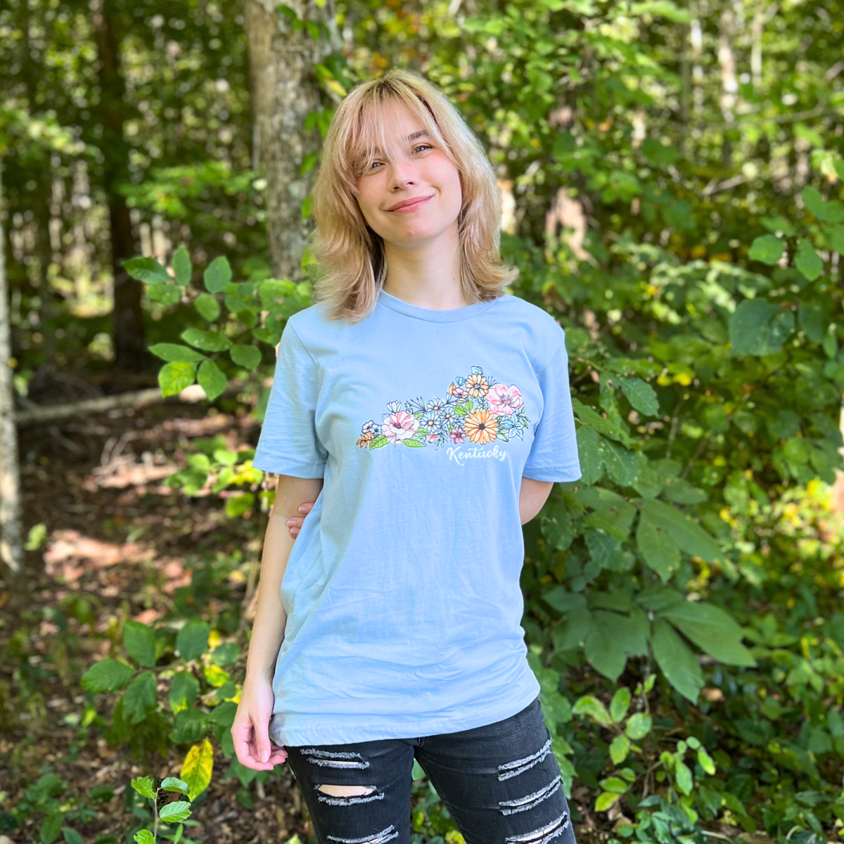 Kentucky State Floral T-Shirt | Floral Botanical Tee