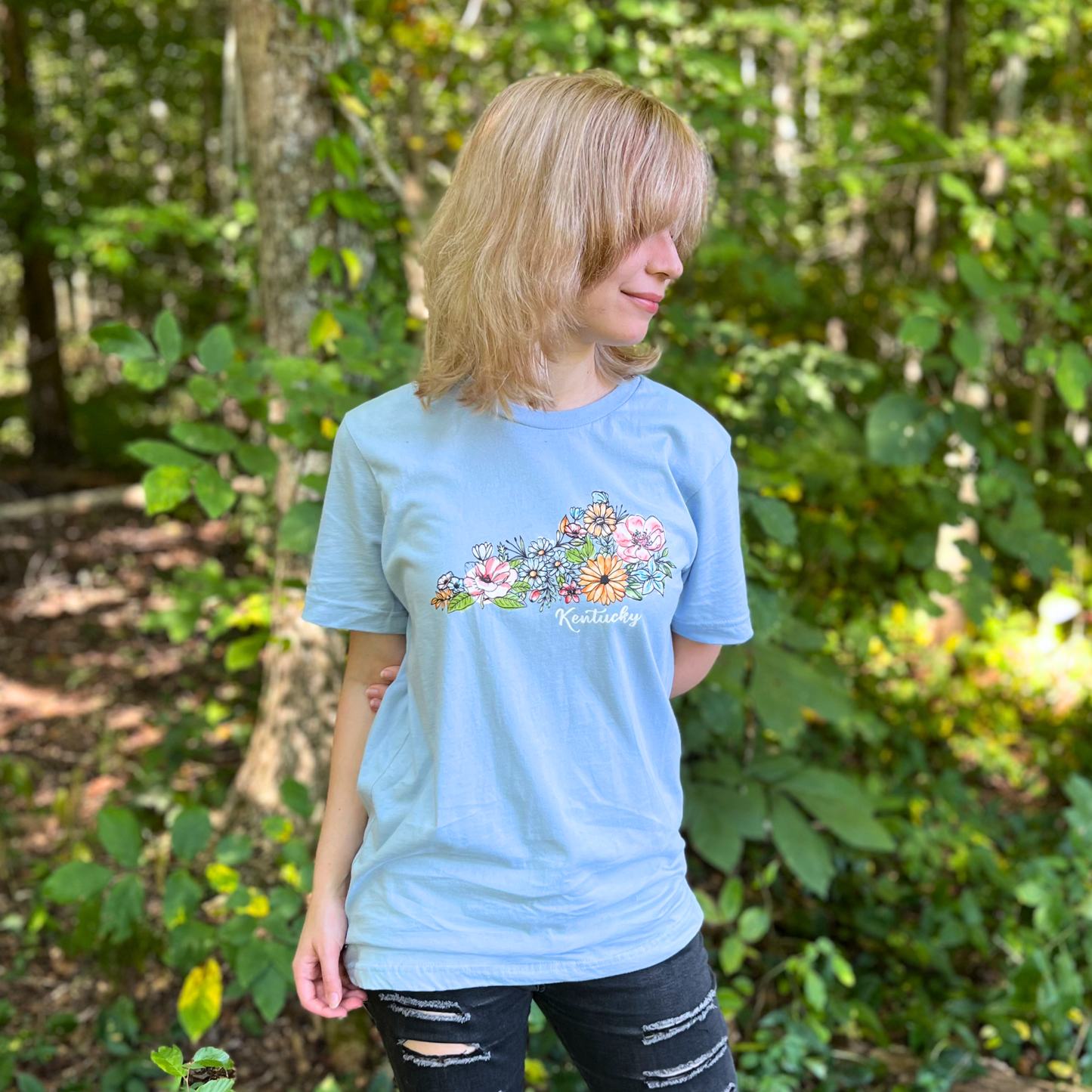 Kentucky State Floral T-Shirt | Floral Botanical Tee