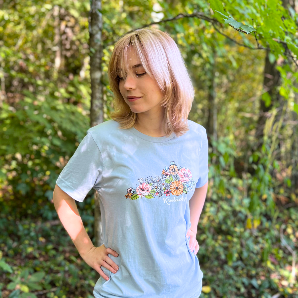Kentucky State Floral T-Shirt | Floral Botanical Tee