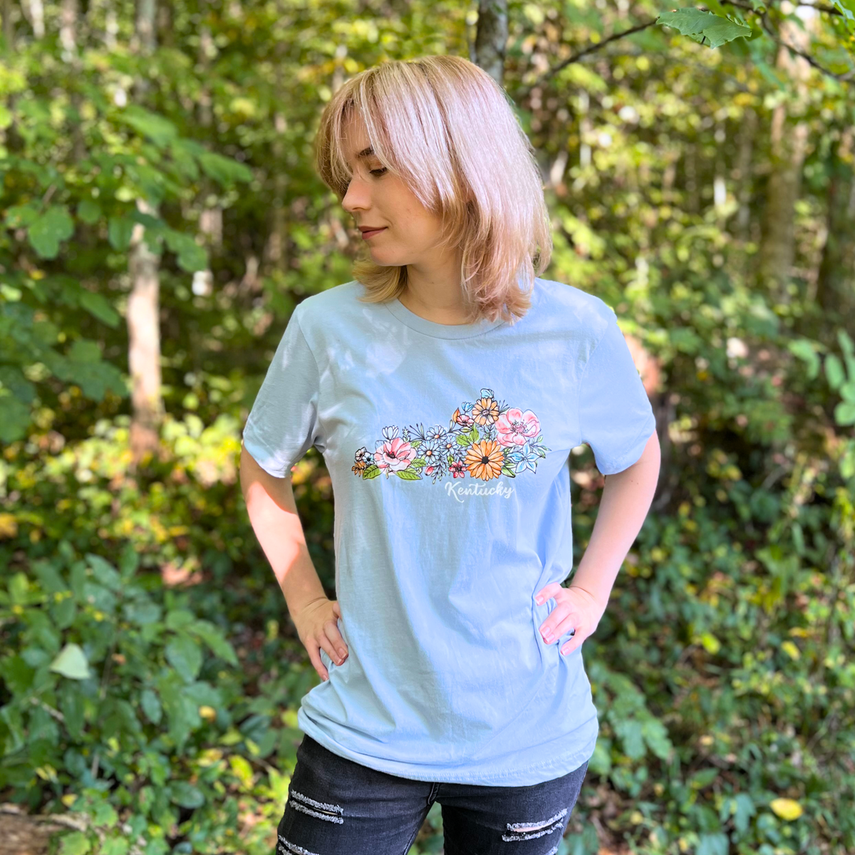 Kentucky State Floral T-Shirt | Floral Botanical Tee