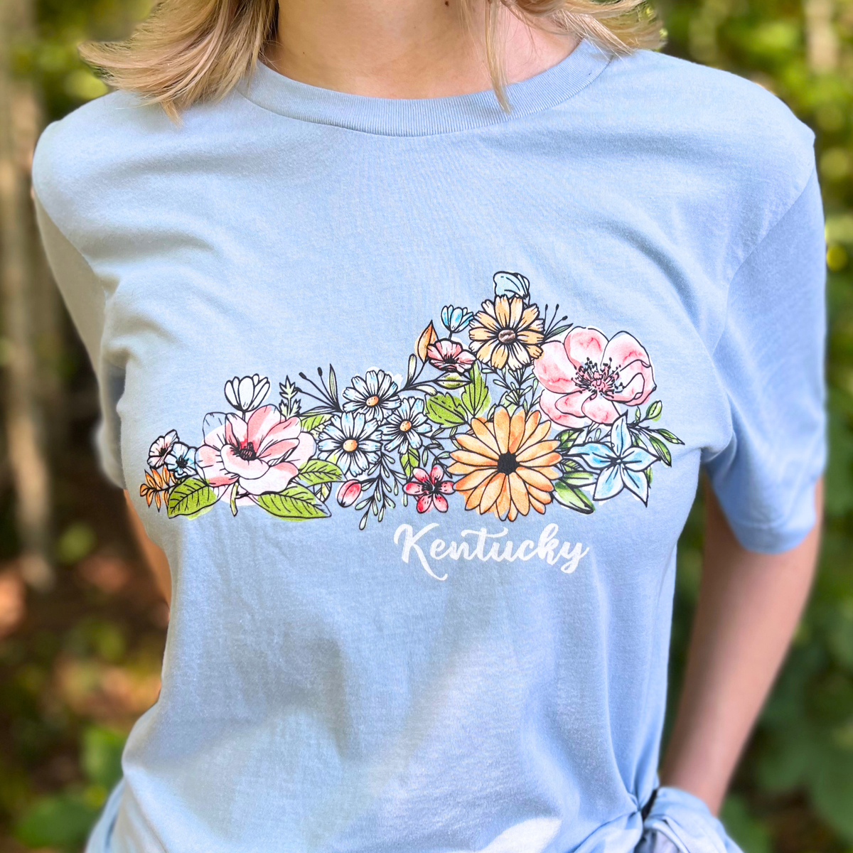 Kentucky State Floral T-Shirt | Floral Botanical Tee