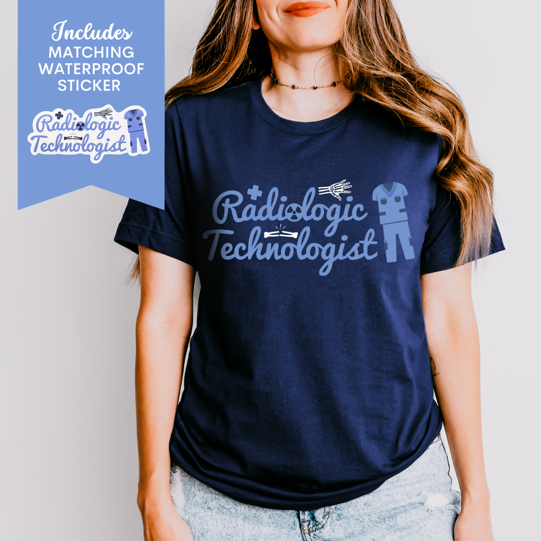 Radiologic Technologist Shirt, Rad Tech Week Gift, X Ray Technician Tee, Radiology Student Gift, Free Matching Sticker
