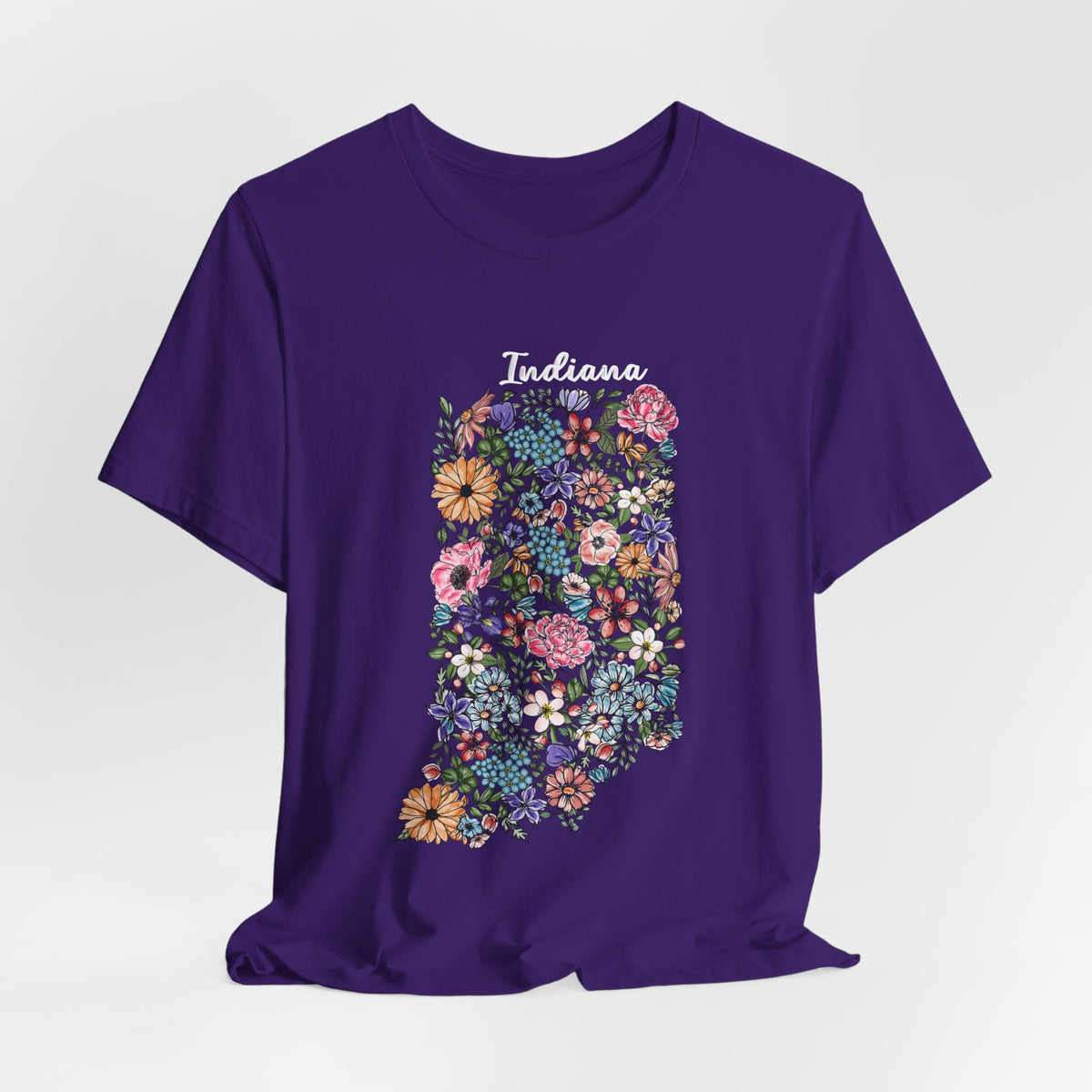 Indiana State Floral T-Shirt | Floral Botanical Tee