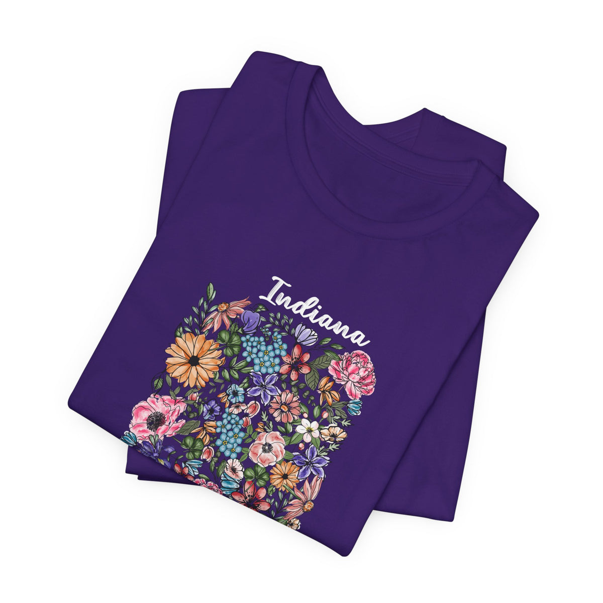 Indiana State Floral T-Shirt | Floral Botanical Tee