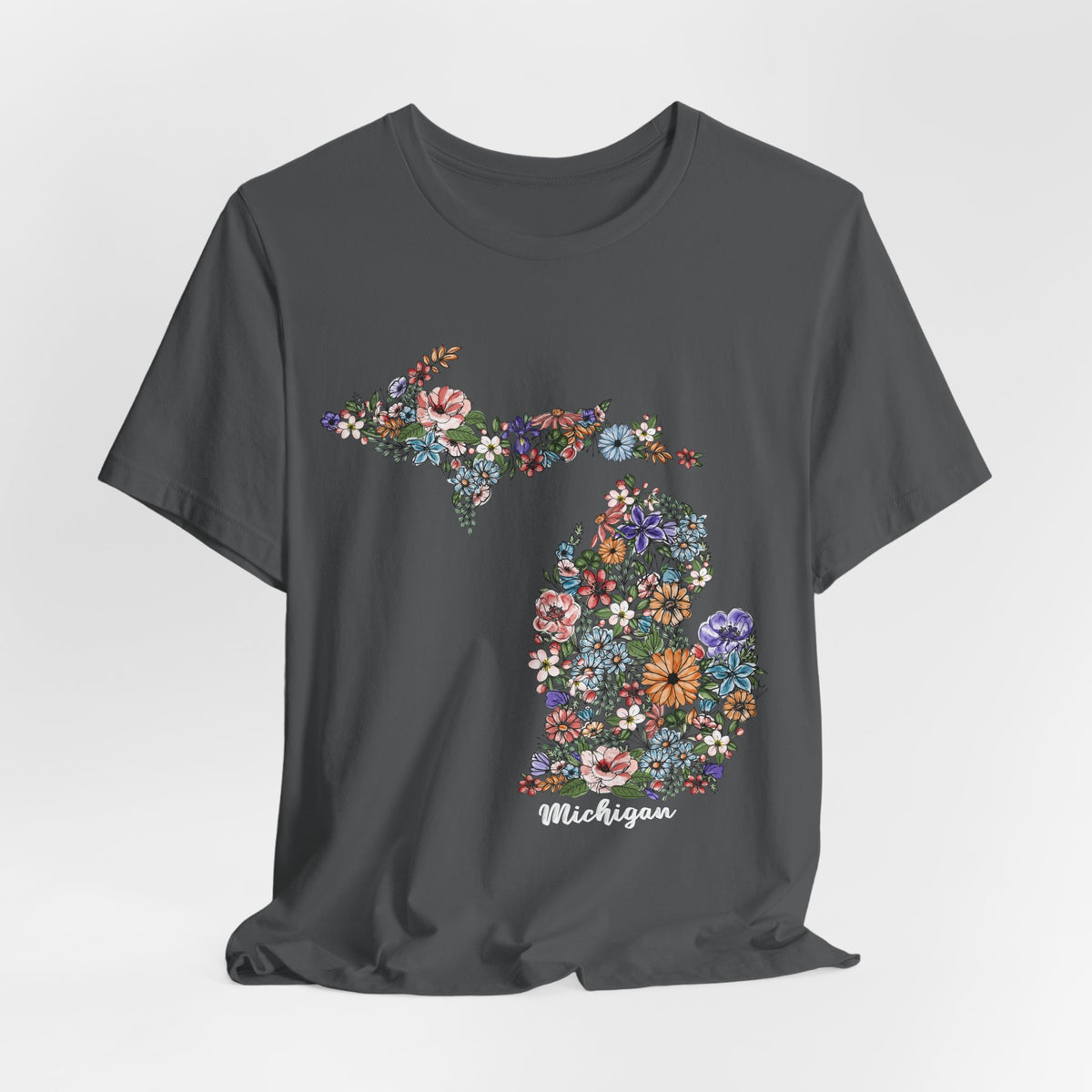 Michigan State Floral T-Shirt | Floral Botanical Tee