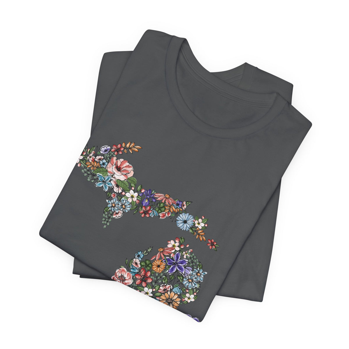 Michigan State Floral T-Shirt | Floral Botanical Tee