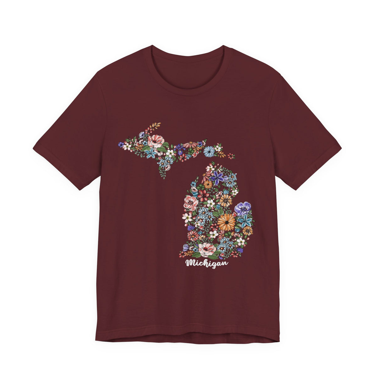 Michigan State Floral T-Shirt | Floral Botanical Tee