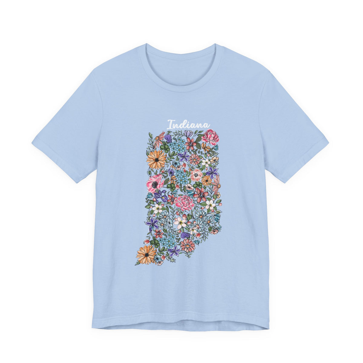 Indiana State Floral T-Shirt | Floral Botanical Tee