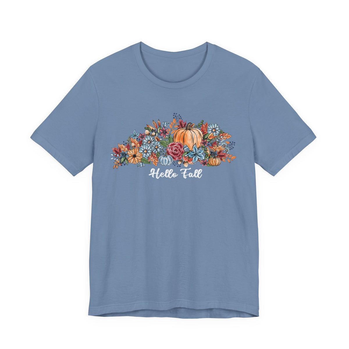 Hello Fall Watercolor Floral T-Shirt