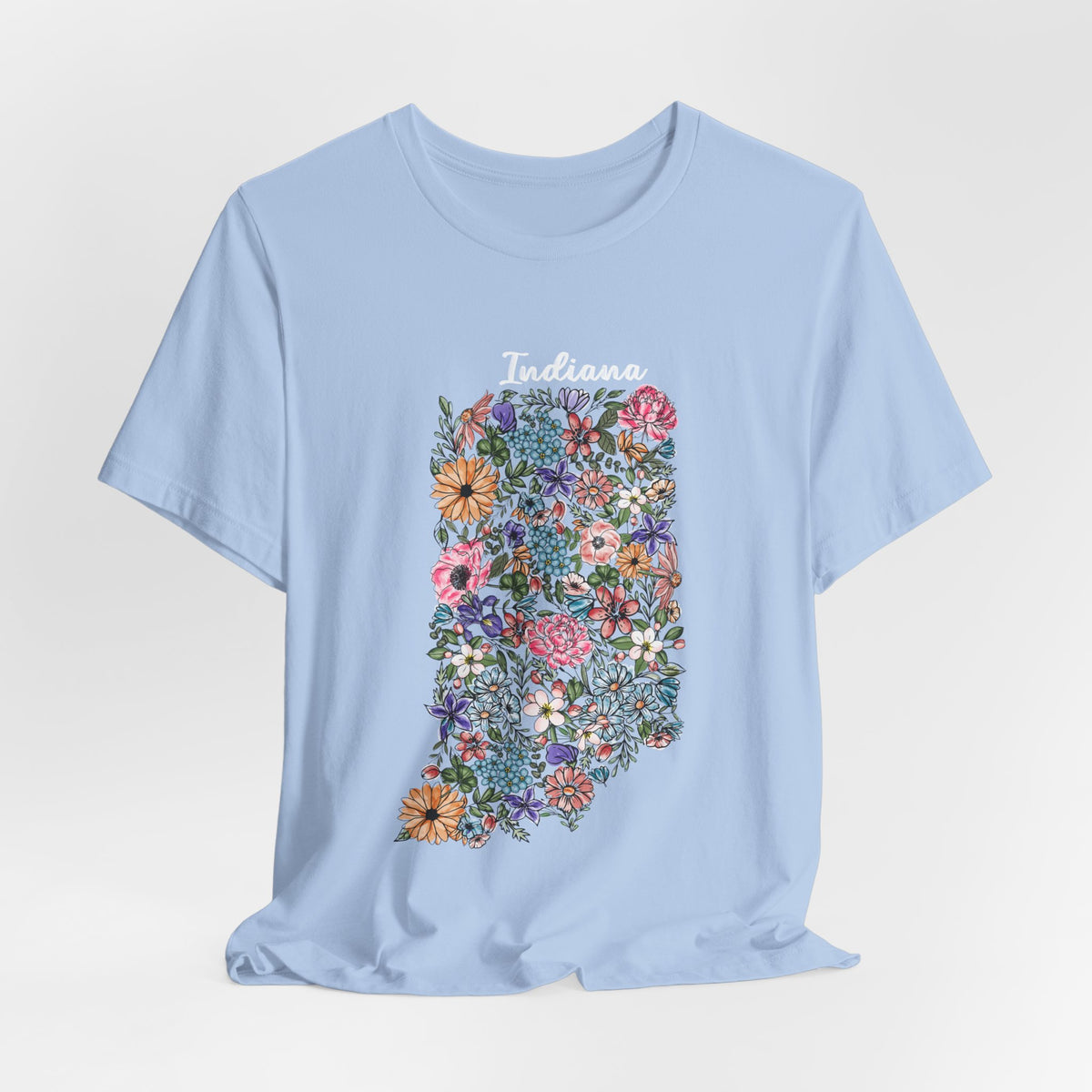 Indiana State Floral T-Shirt | Floral Botanical Tee