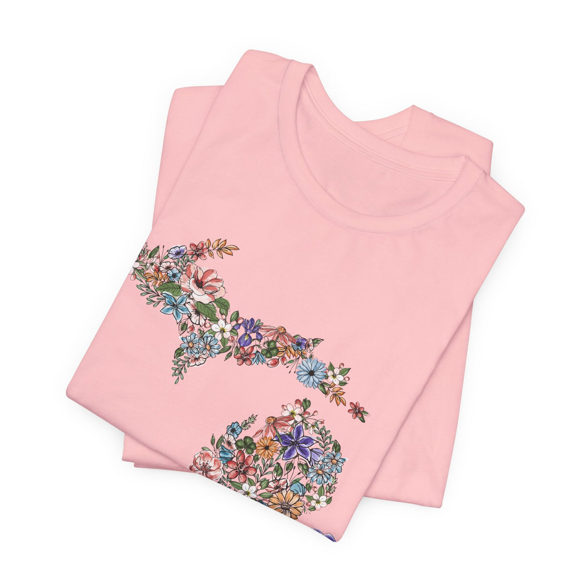 Michigan State Floral T-Shirt | Floral Botanical Tee