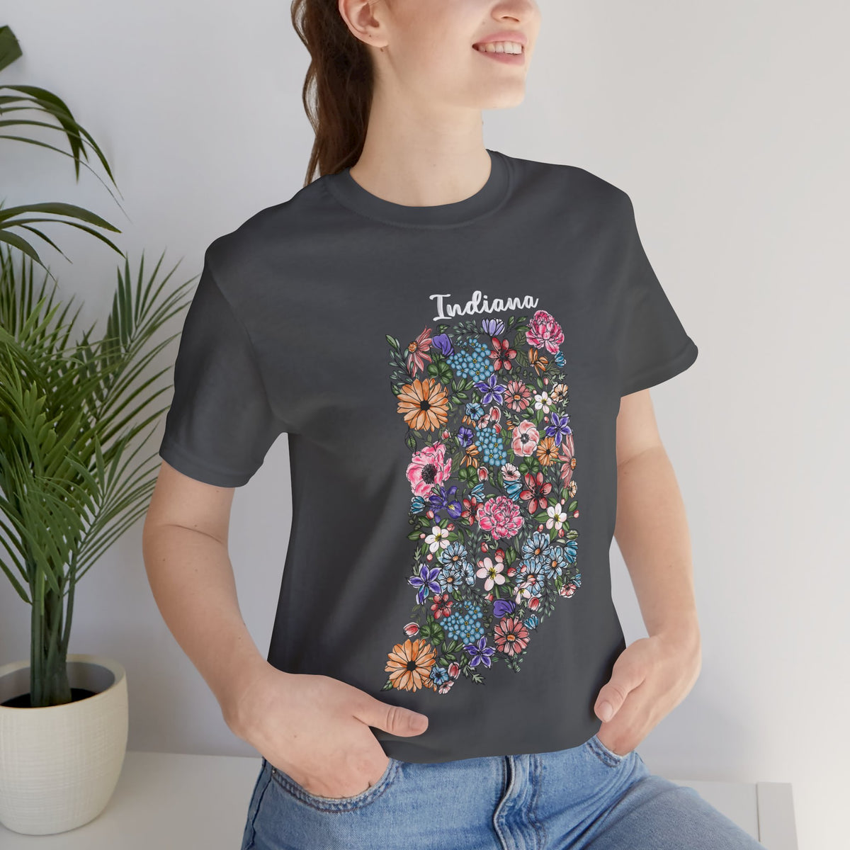Indiana State Floral T-Shirt | Floral Botanical Tee