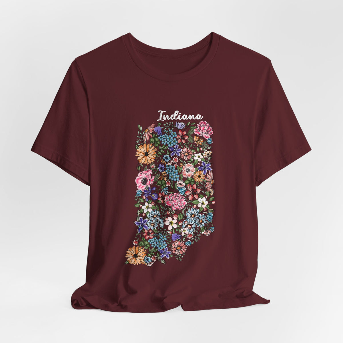 Indiana State Floral T-Shirt | Floral Botanical Tee