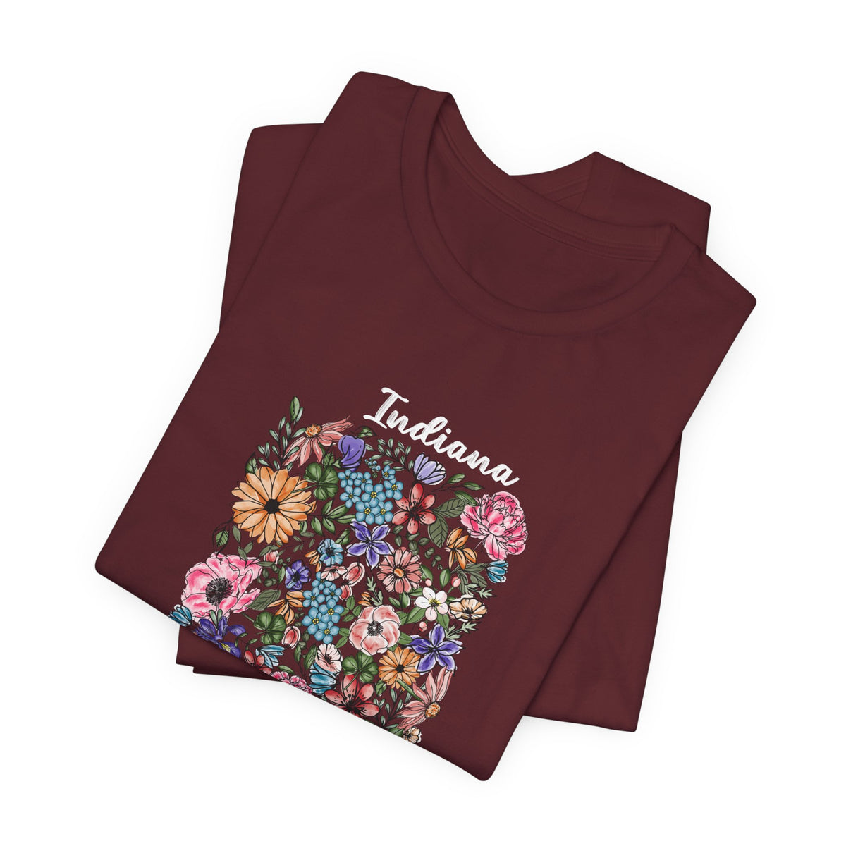 Indiana State Floral T-Shirt | Floral Botanical Tee