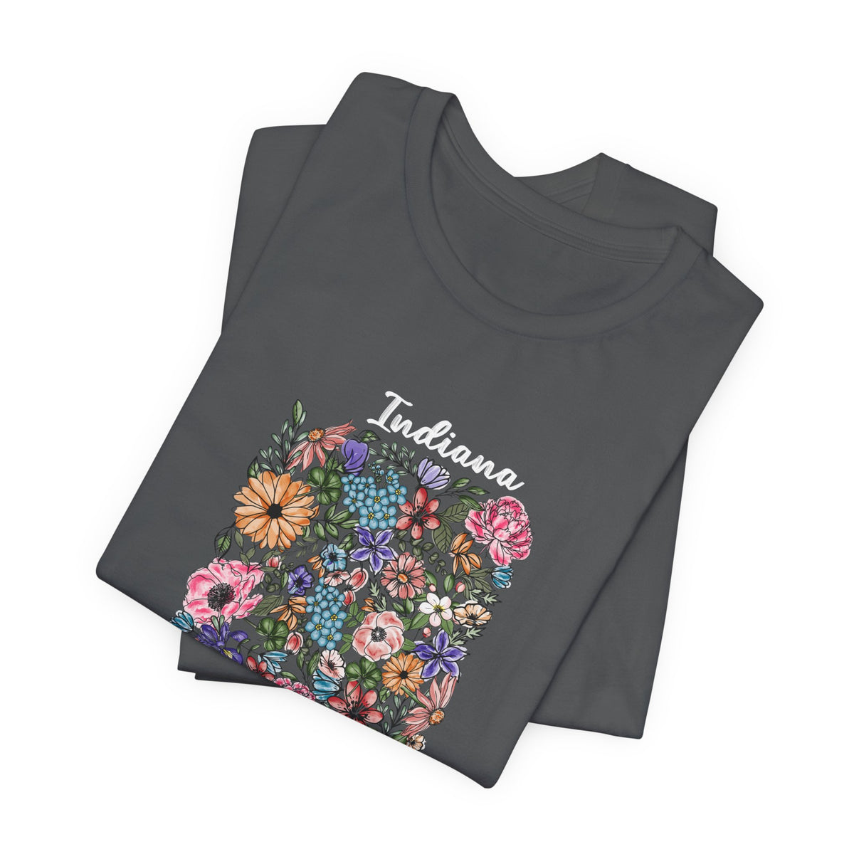 Indiana State Floral T-Shirt | Floral Botanical Tee
