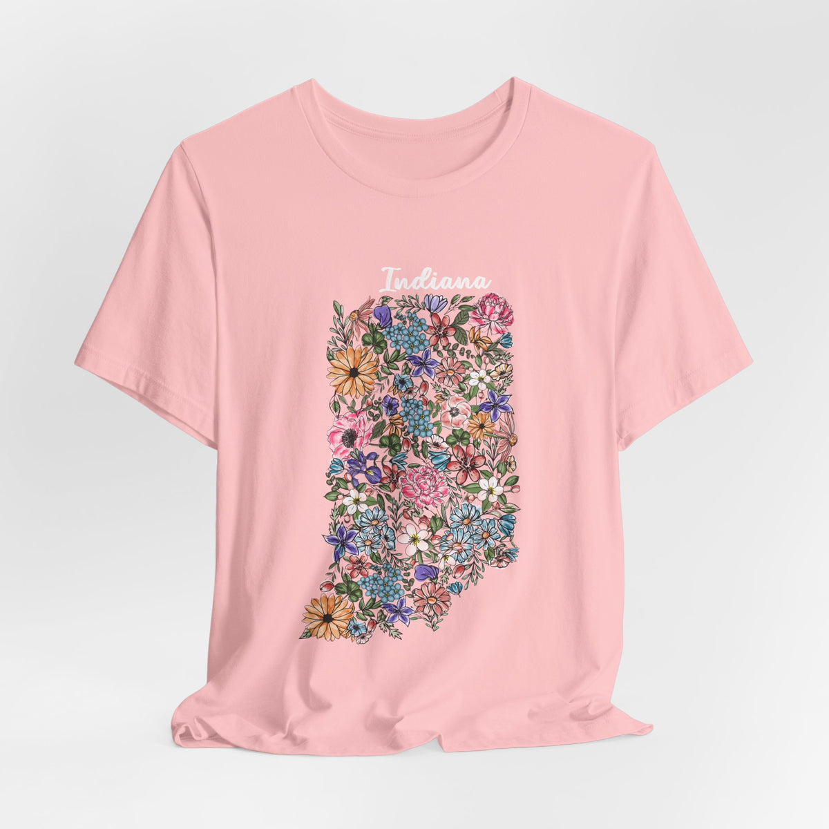 Indiana State Floral T-Shirt | Floral Botanical Tee