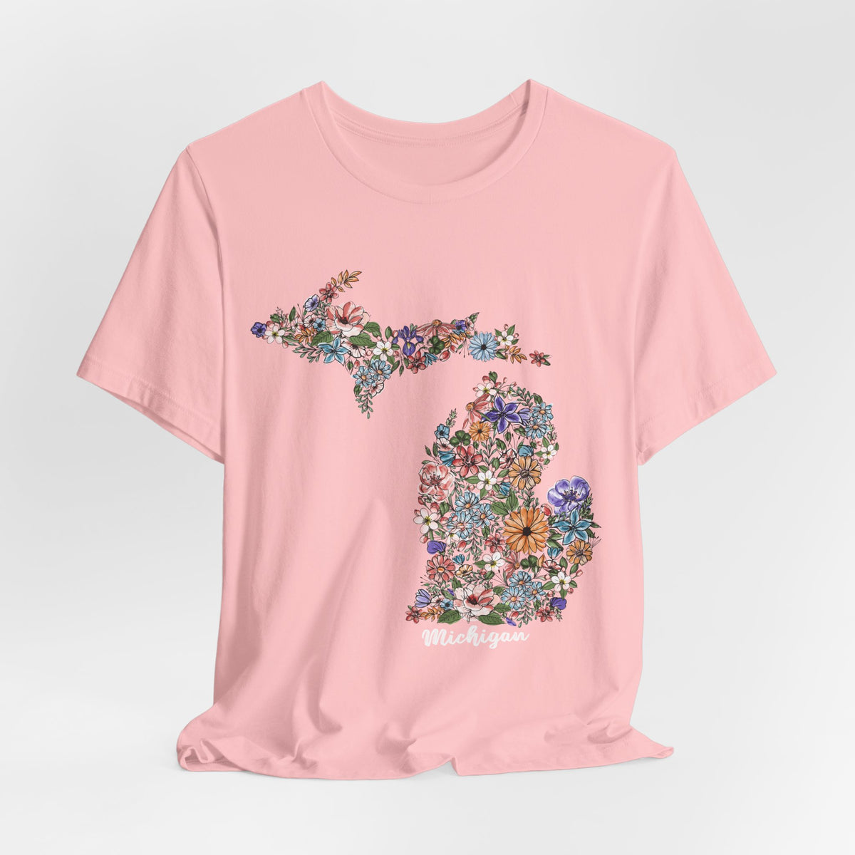 Michigan State Floral T-Shirt | Floral Botanical Tee