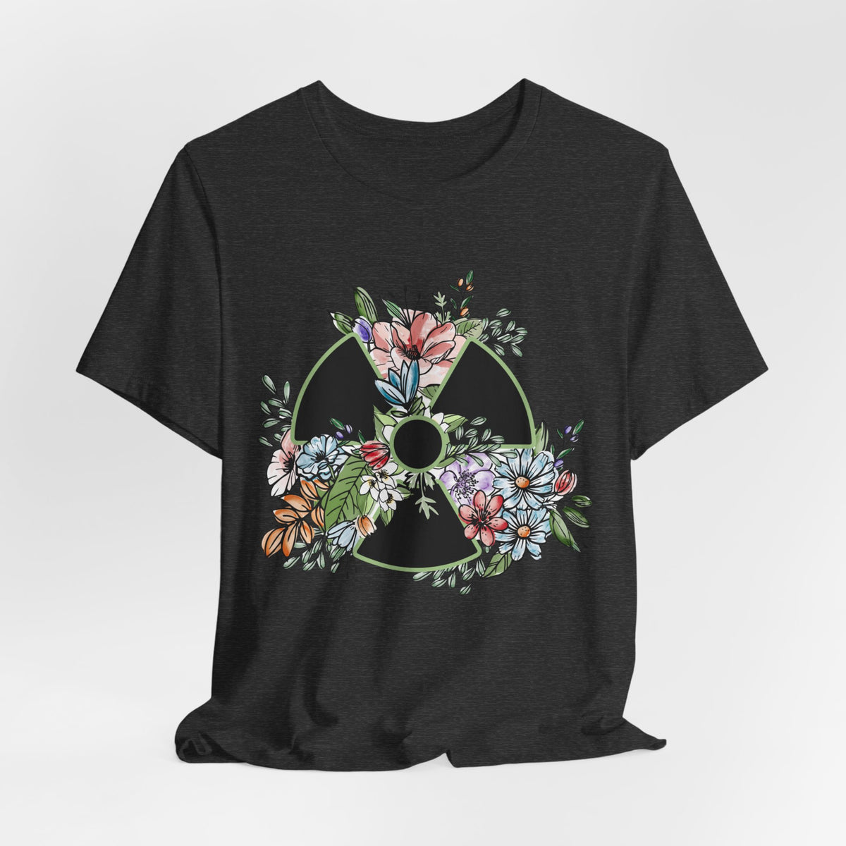 Floral Rad Tech Shirt, Watercolor Radiation Symbol Tee, Radiology Technologist Gift, X Ray Tech Week Shirt