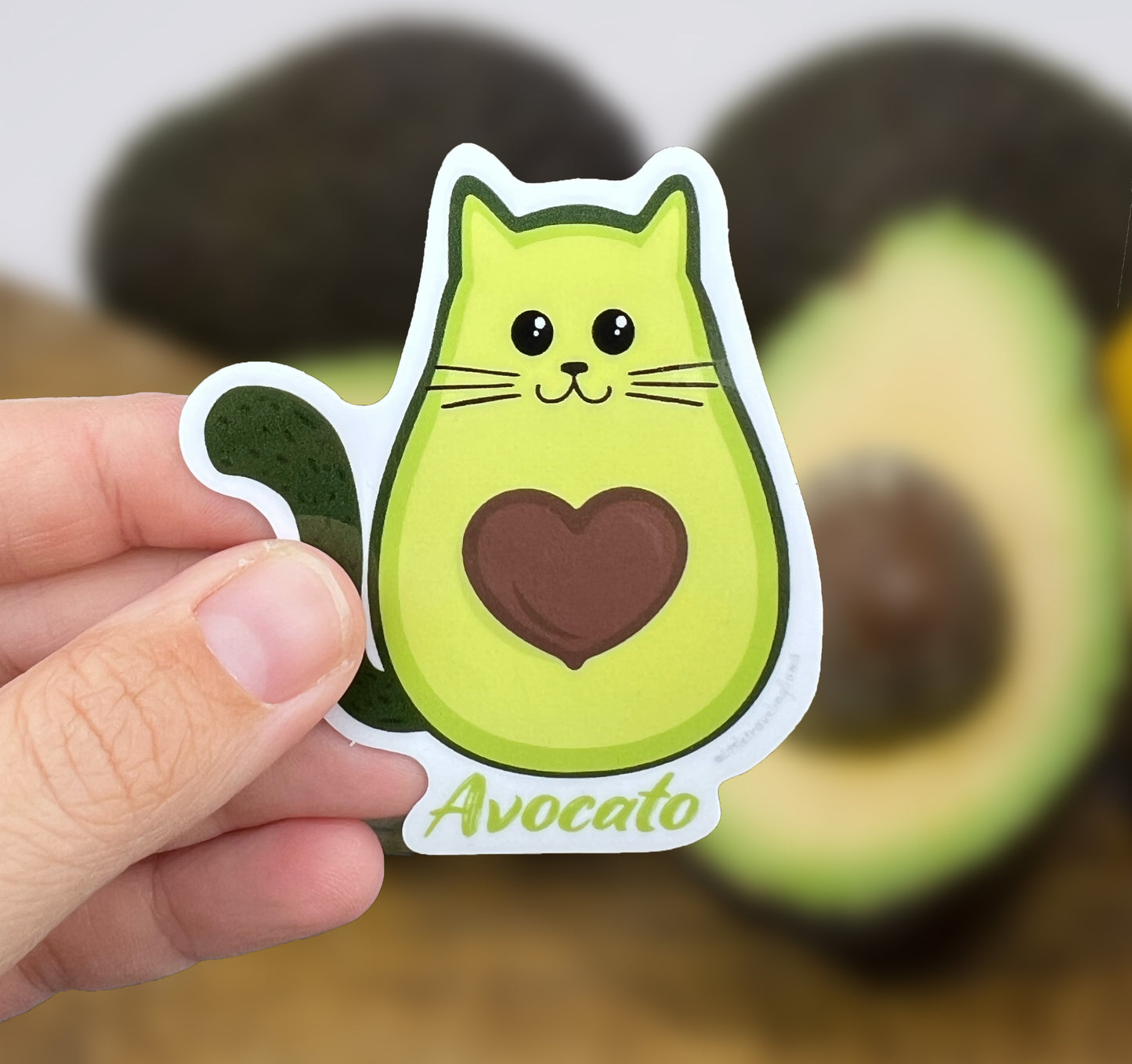 Avocato Vinyl Waterproof Sticker