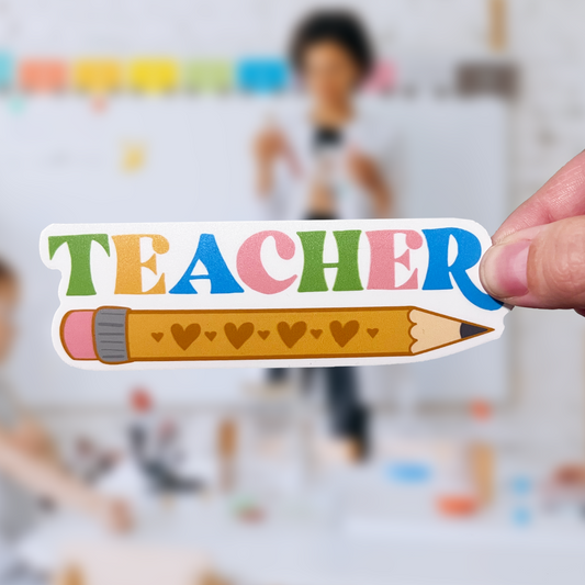 Teacher Pencil Sticker