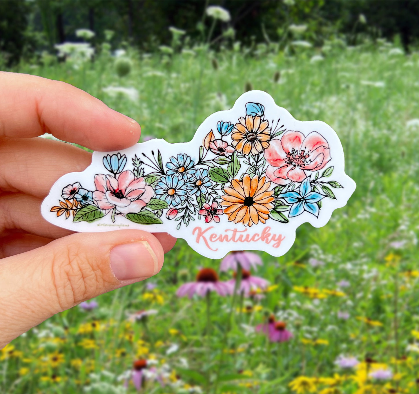 Blossoming Kentucky Sticker *Restocked*